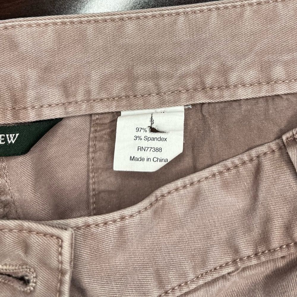 J. Crew City Fit Cargo Tan Burgundy Pants - Size: 8 - RN77388 - Material: Cotton - Picture 5 of 7